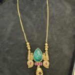 Kolapuri pendant in long chain- Shobana