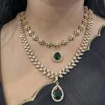 2 in 1 Detachable Diamond Replica necklace set