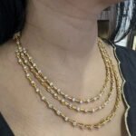 3 Layer flower CZ necklace set