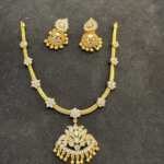 Diamond Attigai jhumka set