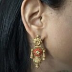 Kolapuri Coral Hasli necklace set .