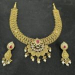 Zig Zag Lakshmi Necklace Set