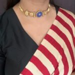 Kolhapuri Blue Stone Choker Set