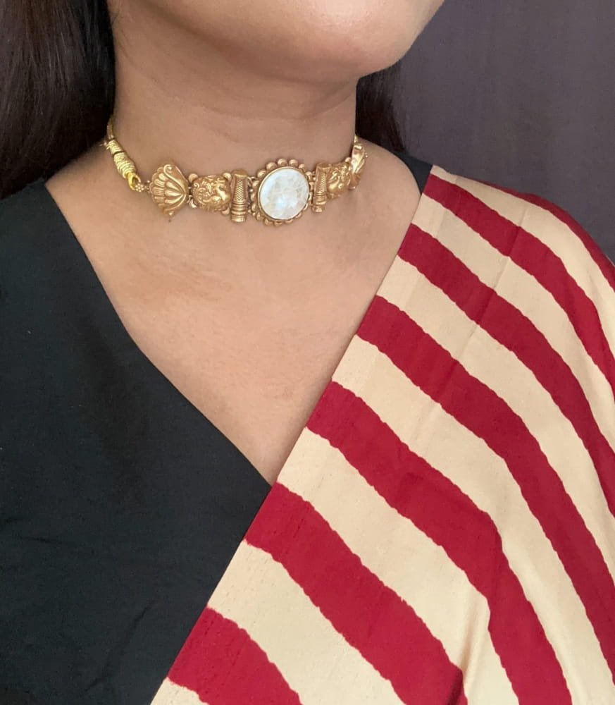 Kolhapuri Peacock Choker Set Kolhapuri Peacock Choker Set