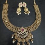 Zig Zag Lakshmi Necklace Set