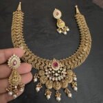 Zig Zag Lakshmi Necklace Set