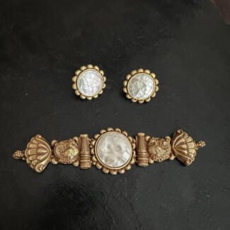 Kolhapuri Peacock Choker Set