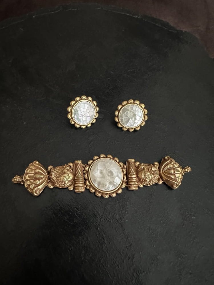 Kolhapuri Peacock Choker Set Kolhapuri Peacock Choker Set