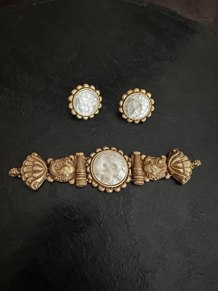 Kolhapuri Peacock Choker Set Kolhapuri Peacock Choker Set