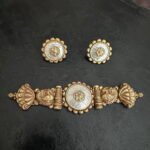 Kolhapuri White Stone Choker Set
