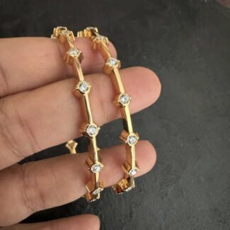 Simple Diamond Replica Bangle