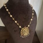 Pearl Bead Nakshi Pendant Mala