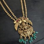 2 Layer Lakshmi Peacock Mid length Haram