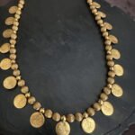 Gold Bead Coin Necklace