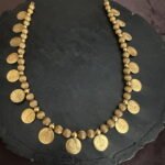 Gold Bead Coin Necklace