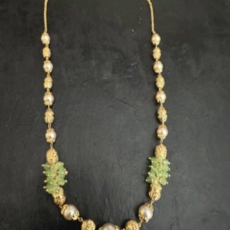 Green Bead Pearl Chain