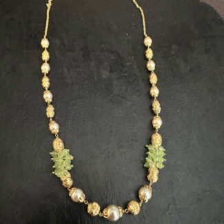 Green Bead Pearl Chain