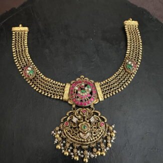 Mess Necklace Nakshi Kundan work