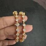 CZ Diamond Screw Bangle