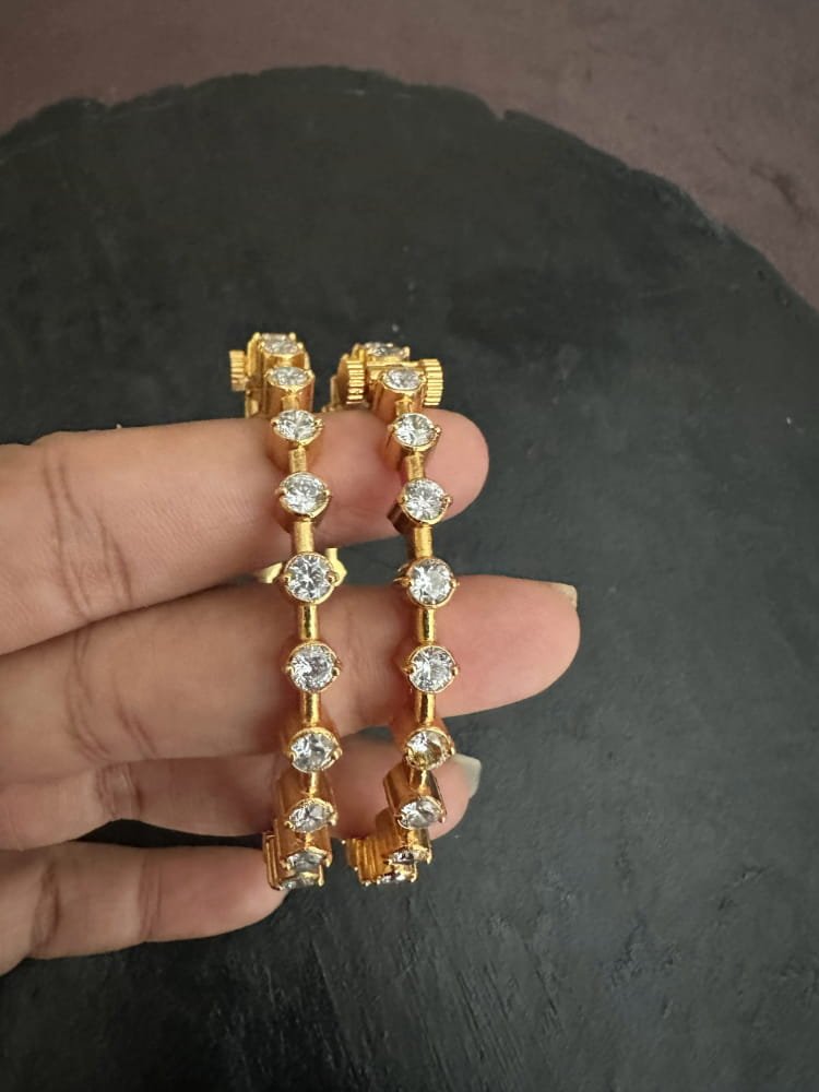 CZ Diamond Screw Bangle CZ Diamond Screw Bangle