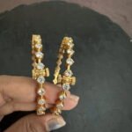 CZ Diamond Screw Bangle