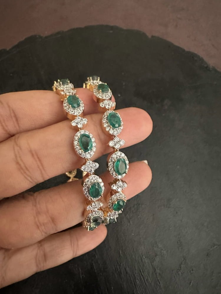 CZ Emerald Bangle CZ Emerald Bangle